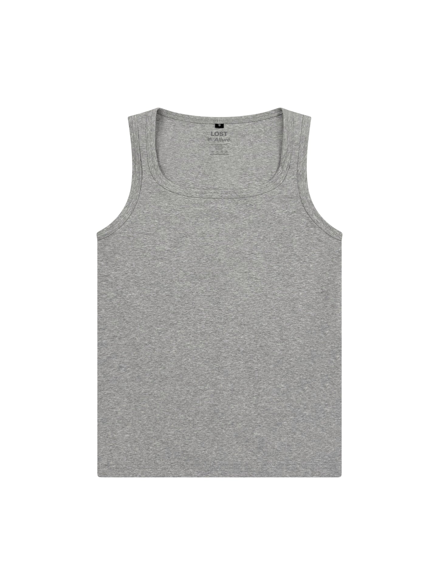 MUSCLE SQUARE NECK TANK (GREY) - PACK OF 3