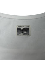white square neck tank