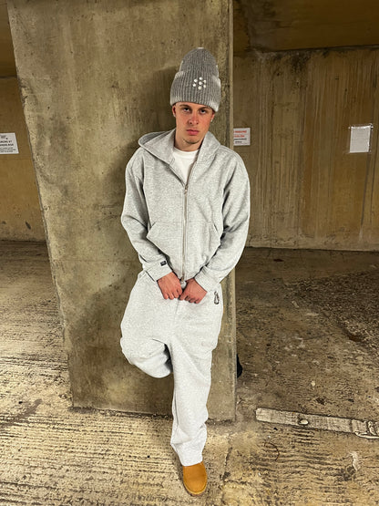PREORDER V2 LOOSE FIT OPEN HEM SWEATPANTS [CLOUD GREY]