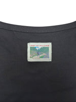 black square neck tank top