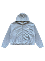 baggy cropped distressed hoodie