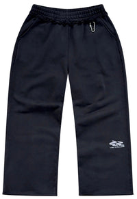 OPEN HEM DISTRESSED SWEATPANTS