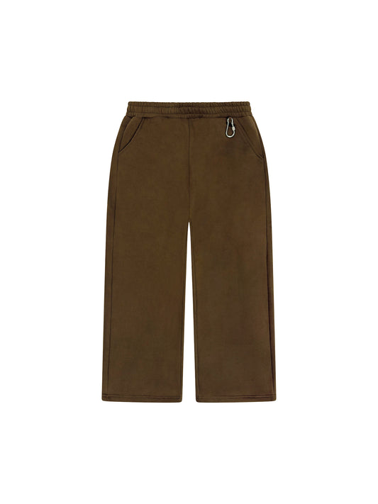 V2 LOOSE FIT OPEN HEM SWEATPANTS [BROWN]