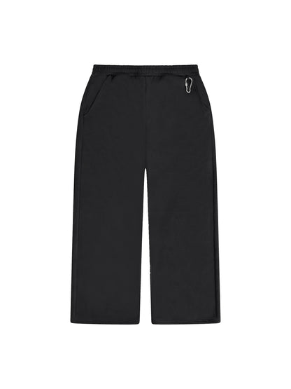 V2 LOOSE FIT OPEN HEM SWEATPANTS [BLACK]