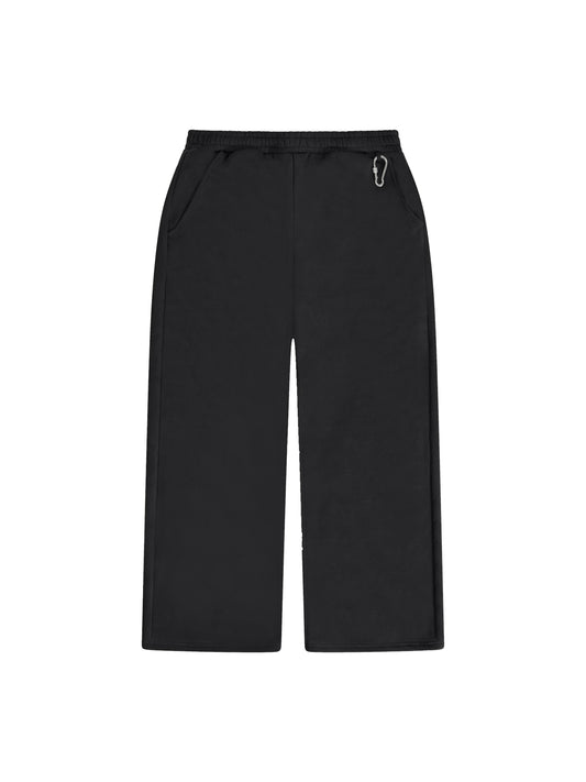 V2 LOOSE FIT OPEN HEM SWEATPANTS [BLACK]