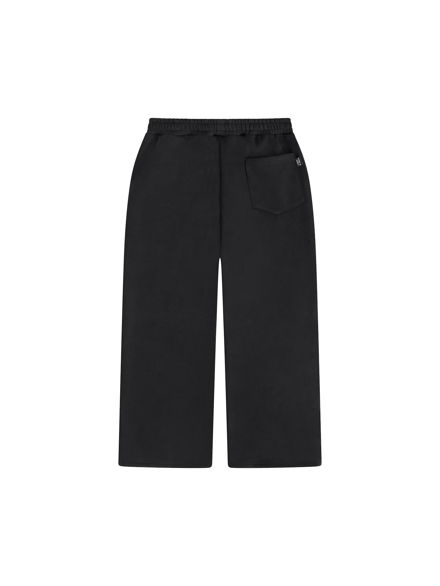 V2 LOOSE FIT OPEN HEM SWEATPANTS [BLACK]