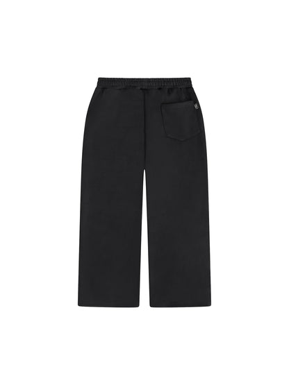 V2 LOOSE FIT OPEN HEM SWEATPANTS [BLACK]