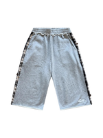 baggy distressed jogger shorts