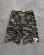 Scratched Camo Shorts
