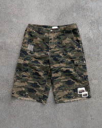 Scratched Camo Shorts