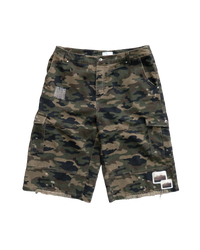 Scratched Camo Shorts