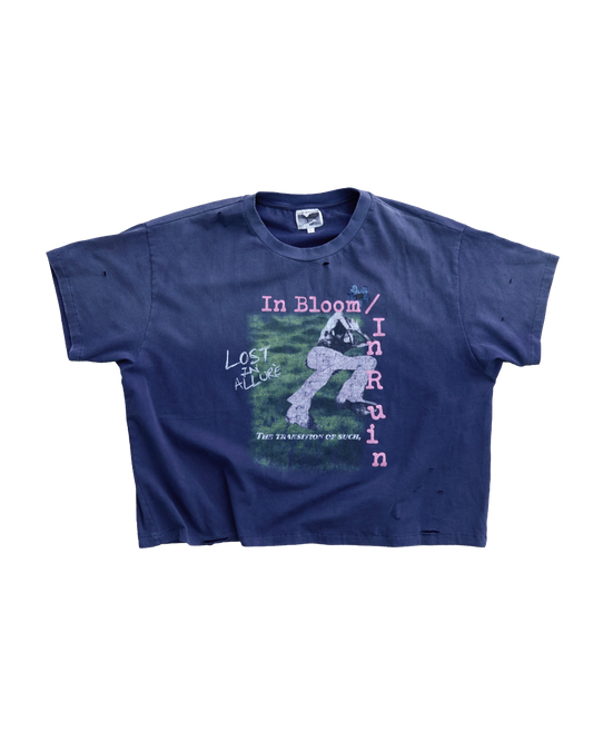 IN BLOOM NAVY TEE