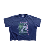 IN BLOOM NAVY TEE