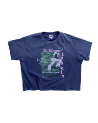 IN BLOOM NAVY TEE