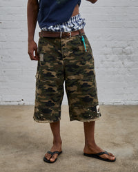 Scratched Camo Shorts