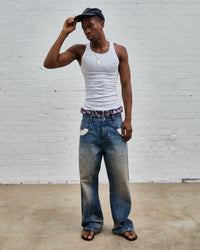 Contrast Dirty Bootcuts