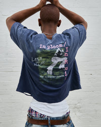 IN BLOOM NAVY TEE