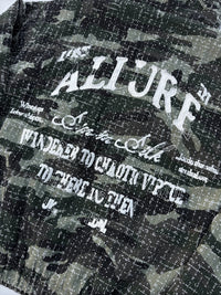 CAMO DISTRESSED PADDED JACKET