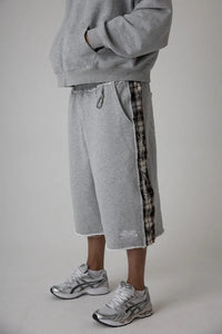 baggy distressed jogger shorts