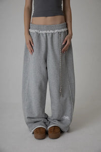 baggy distressed sweatpants