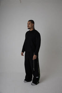 baggy plaid sweatpants
