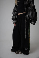 baggy plaid sweatpants
