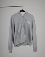 baggy cropped distressed hoodie