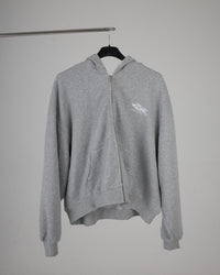 baggy cropped distressed hoodie