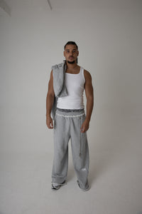 black square neck tank top