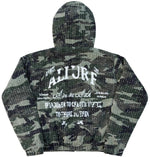 CAMO DISTRESSED PADDED JACKET