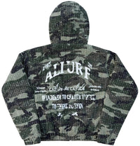 CAMO DISTRESSED PADDED JACKET
